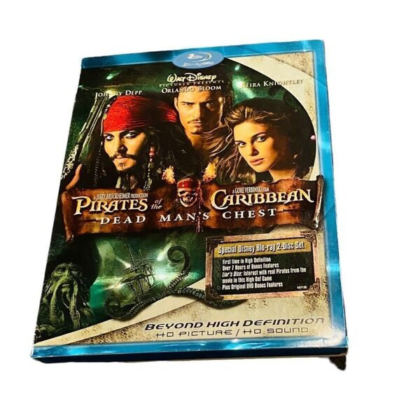 Pirates Of The Caribbean Dead Man’s Chest Blu-Ray With Bonus DVD High Definition - Picture 1 of 5